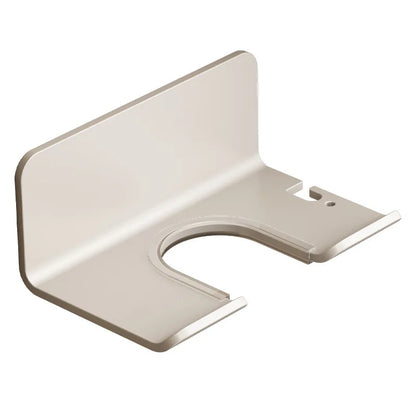 Wall-Mounted Hair Dryer Holder & Straightener Stand - Nail-Free Aluminum Bathroom Storage Shelf - Hom Haven