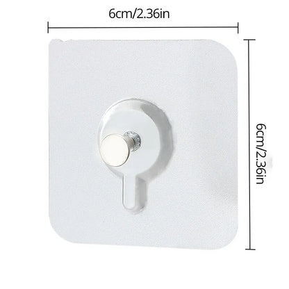 Transparent Adhesive Wall Hooks for Frames & Photos - 10 PCs - Hom Haven