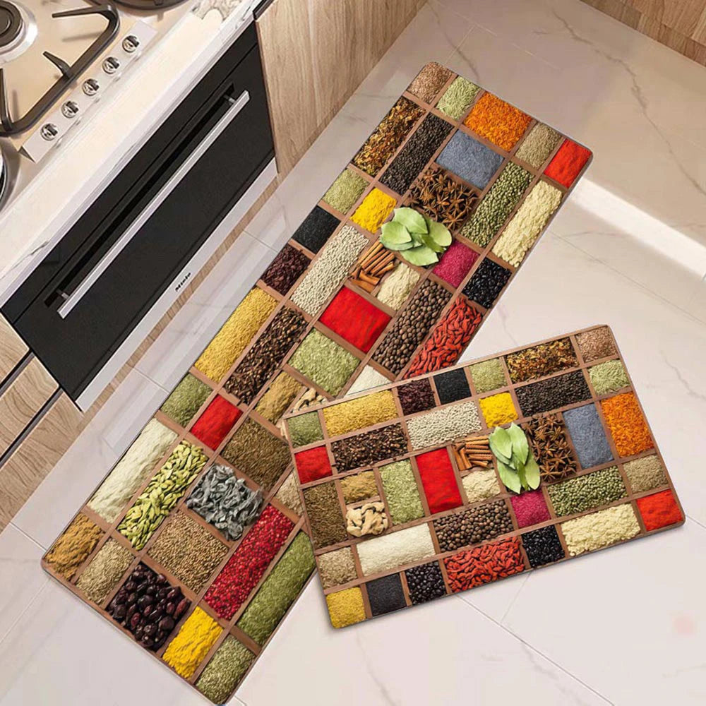 Durable High-End Kitchen Rug - Waterproof Non-Slip Washable Large Carpet for Home Entrance & Floor - Hom Haven