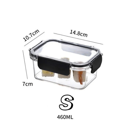 Refrigerator Crisper Storage Boxes, Sealed Fresh Food Organizer (3/1 Pcs) - Hom Haven
