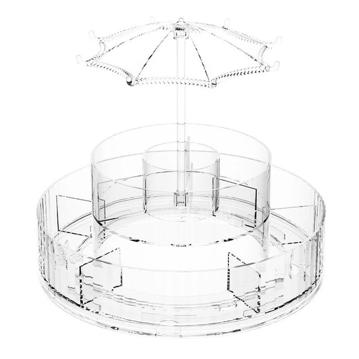 360° Rotating Acrylic Desktop Cosmetic Organizer