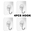Punch-Free Stainless Steel Razor Holder - Wall Mount Shaver Shelf & Bathroom Storage Hook