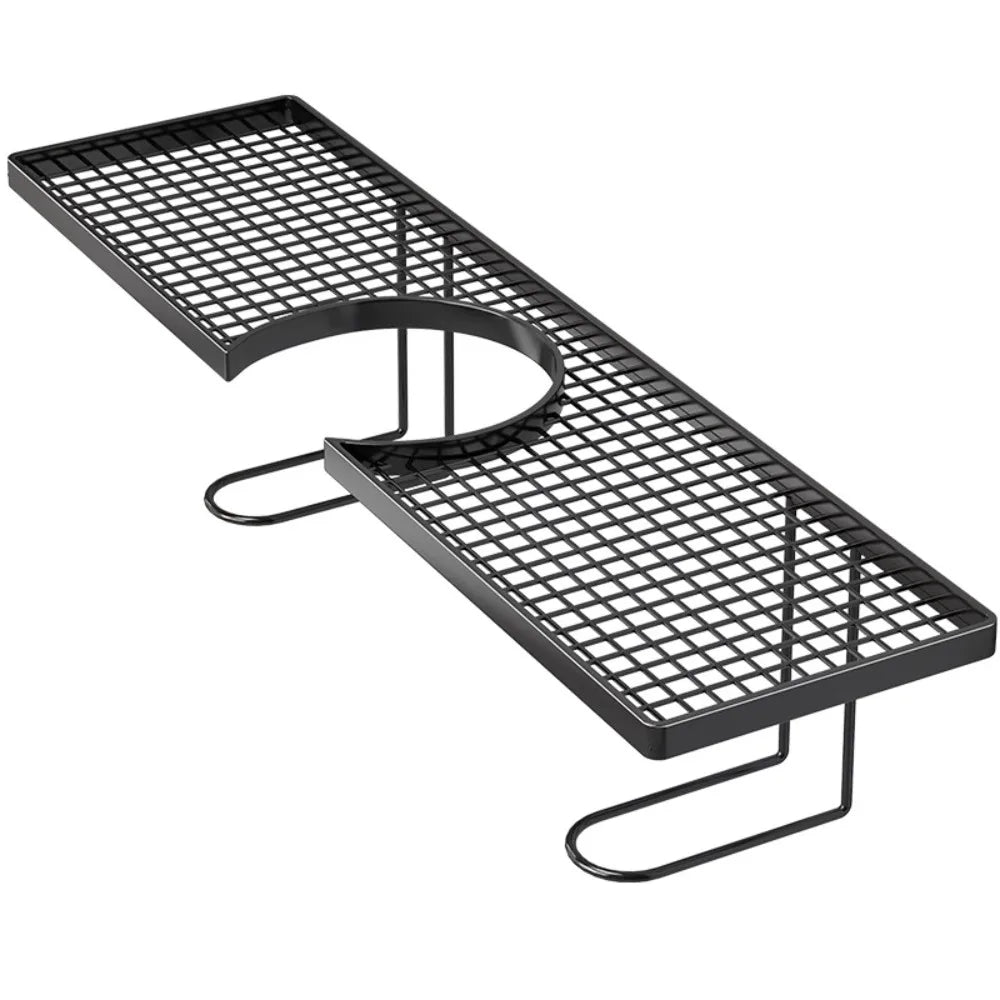 No-Drill Bathroom Storage Rack Mesh Drainage Kitchen & Faucet Organizer