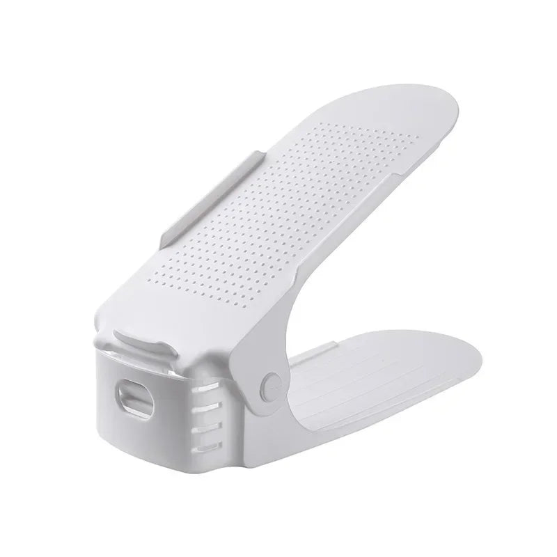 10Pcs Shoe Stacker Adjustable Shoe Slots Organizer Shoes Slots Space Saver Double Deck Rack Holder For Closet Organization Hot