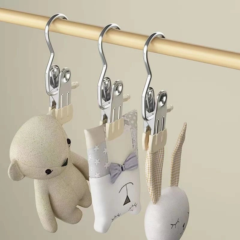 Stainless Steel Multi-Clip Clothes Hanger