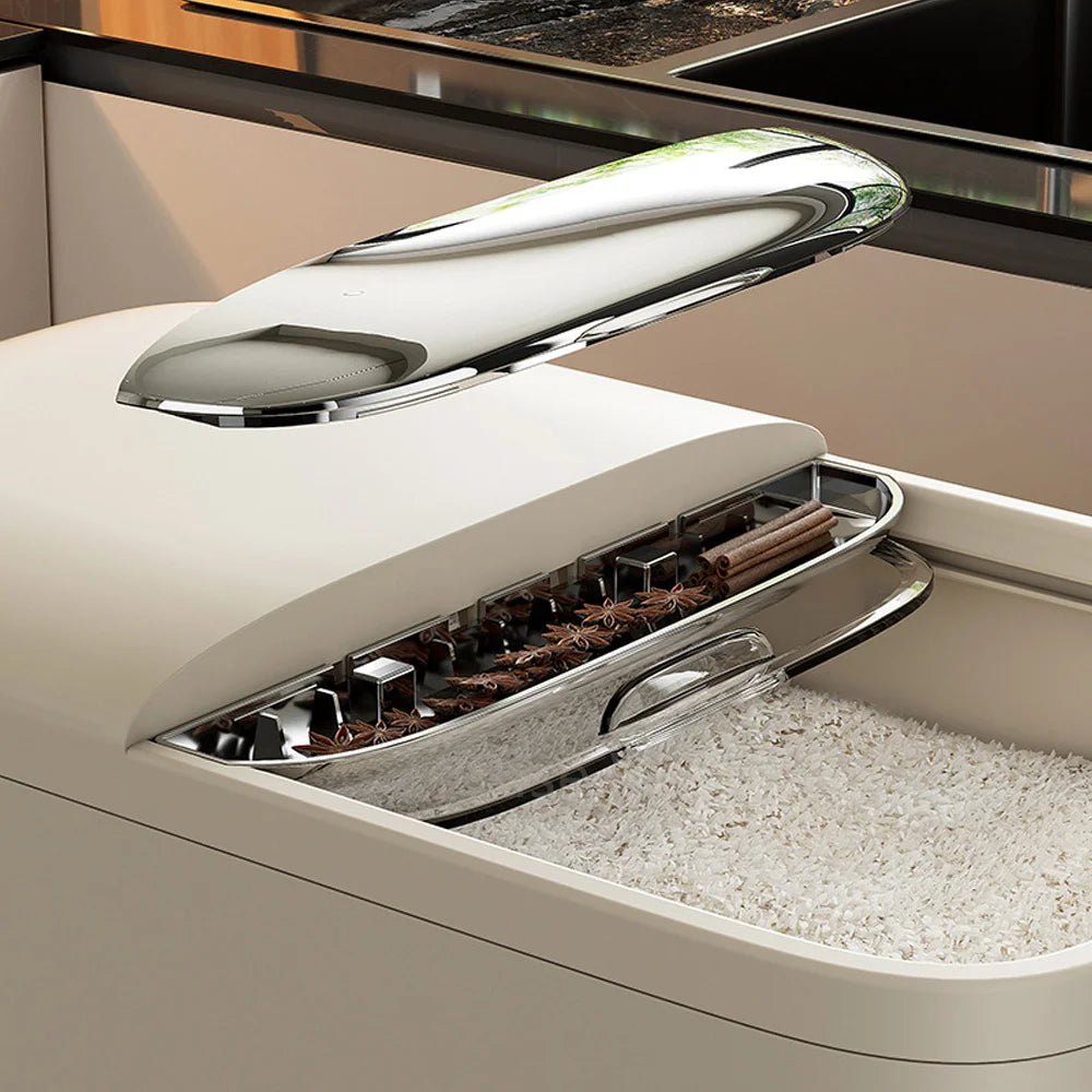 10KG Rice Storage Box Home with Lid Insect Proof Moisture Proof Rice Box Grain Sealed Jar Kitchen Container Storing Dry Grain