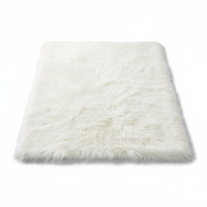Plush Soft Imitation Sheepskin Bedroom Carpet - Long Hair Bedside Mat & Sofa Cushion Rug - Hom Haven