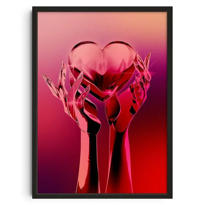 Retro Abstract Nourishing Soul Canvas Wall Art - Classic Unframed Print Poster for Home & Living Room Decoration - Hom Haven