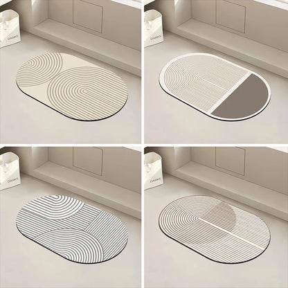 Super Absorbent Long Kitchen Floor Mat - Diatomite Anti-Slip Washable Bathroom & Entrance Doormat - Hom Haven
