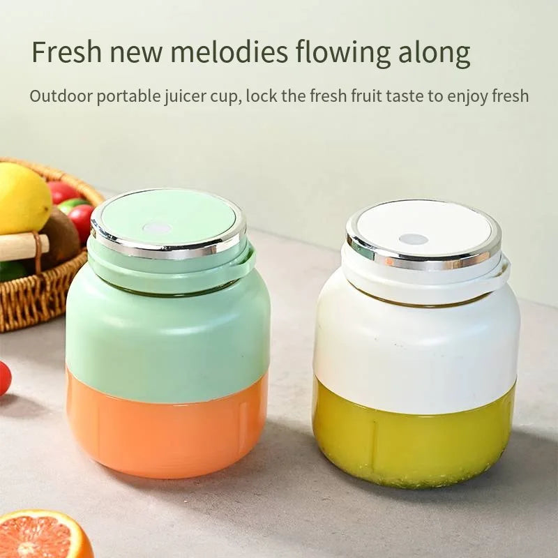 Portable Electric Juicer 800ml Rechargeable, Stainless Steel Blades