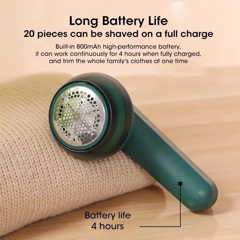6-Blade Rechargeable Fabric Shaver & Lint Remover (Type-C)