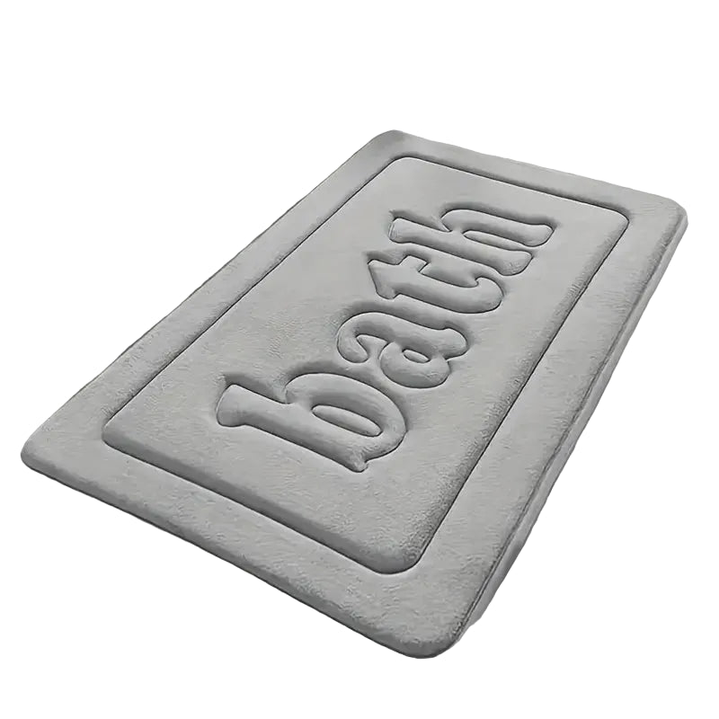 Soft Thick Flannel Bathroom Mat - Anti-Slip Water Absorbing Bath & Door Mat for Home Decoration