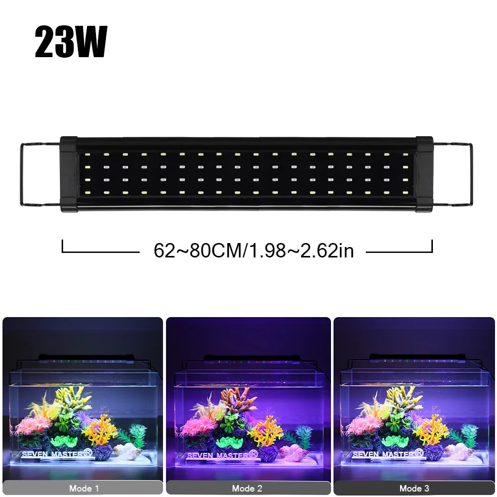 Aluminum Alloy Aquarium Clip-On LED Lamp for Fish Tank Plants