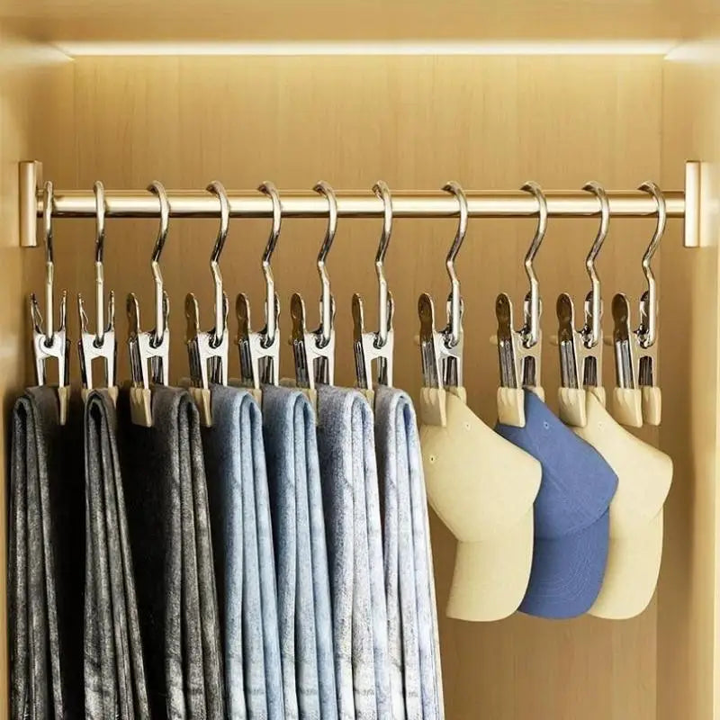 Stainless Steel Multi-Clip Clothes Hanger