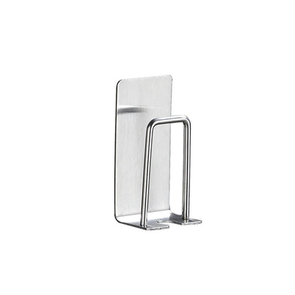 304 Stainless Steel Wall-Mounted Toothbrush Holder - No-Drill Bathroom Dental Cup & Storage Rack - Hom Haven