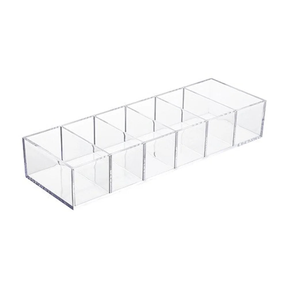 Transparent Acrylic Cosmetics Storage Box Makeup Holder Jewelry Make Up Organizer for Home Plastic Desktop Storage Boxes