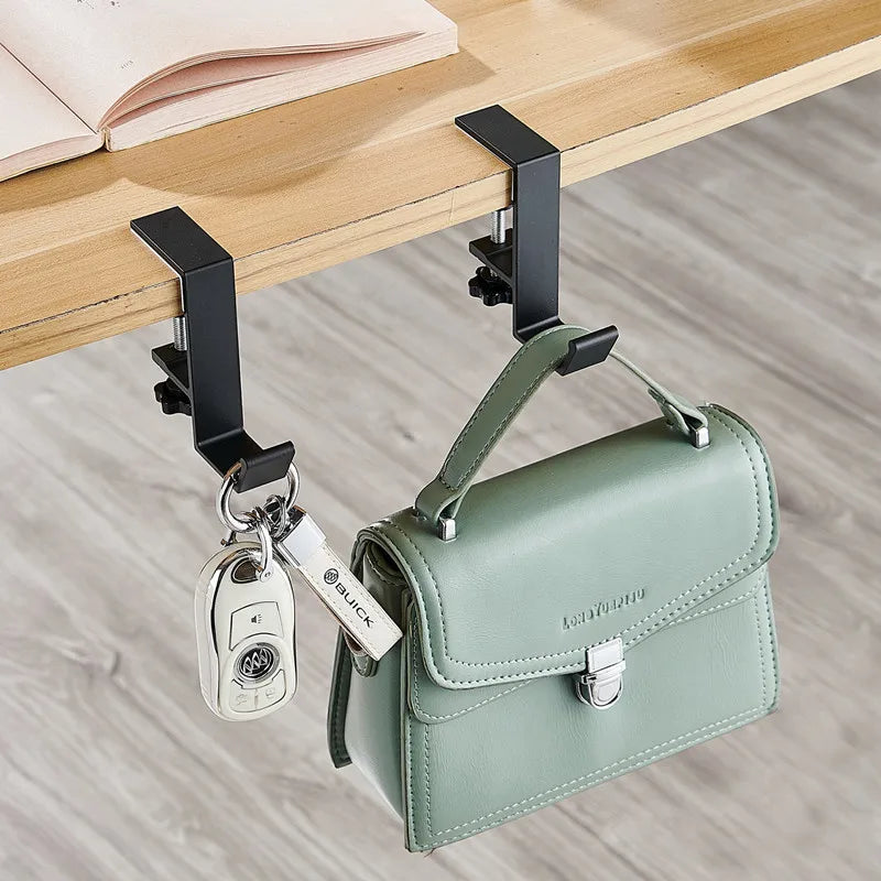 Adjustable Punch-Free Desk Edge Hook - Gaming Headset Hanger & Backpack Storage Hook (1/2 Pcs) - Hom Haven