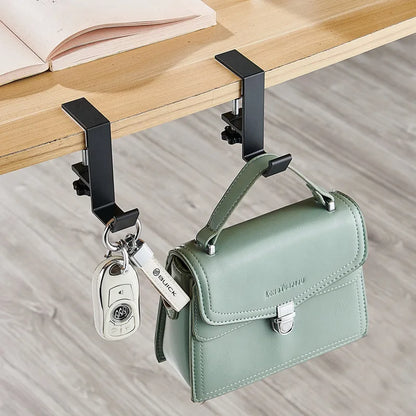 Adjustable Punch-Free Desk Edge Hook - Gaming Headset Hanger & Backpack Storage Hook (1/2 Pcs) - Hom Haven