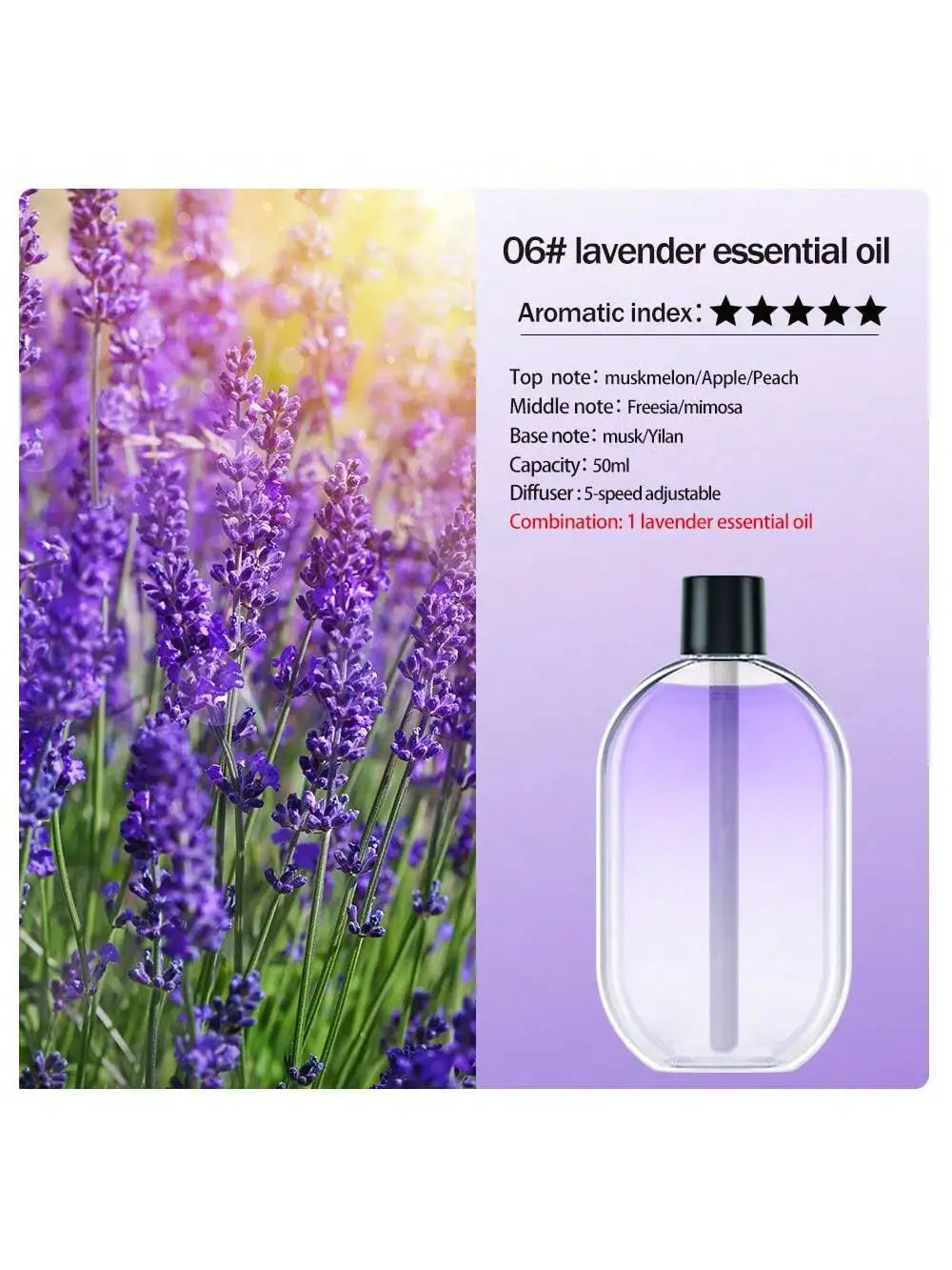 Rechargeable Portable Aromatherapy Diffuser with Essential Oil Deodorizer