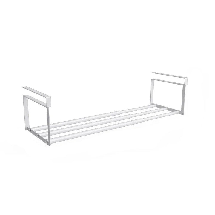 Adjustable Space-Saving Shoe Rack - Under-Shelf Shoe Holder with Hanging Basket for Wardrobe & Closet