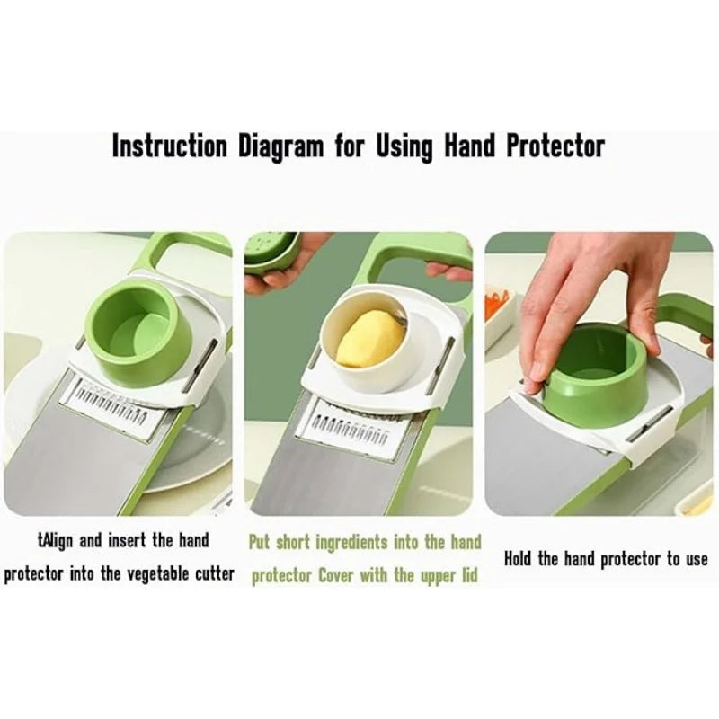 7 PCs Stainless Steel Multi-Function Slicer Set for Vegetables & Potatoes