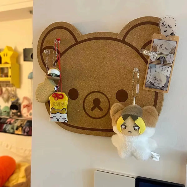 Cartoon Felt Board Wall Decor Panel - Rilakkuma Bear Wall Sticker for Children's Room Decoration - Hom Haven