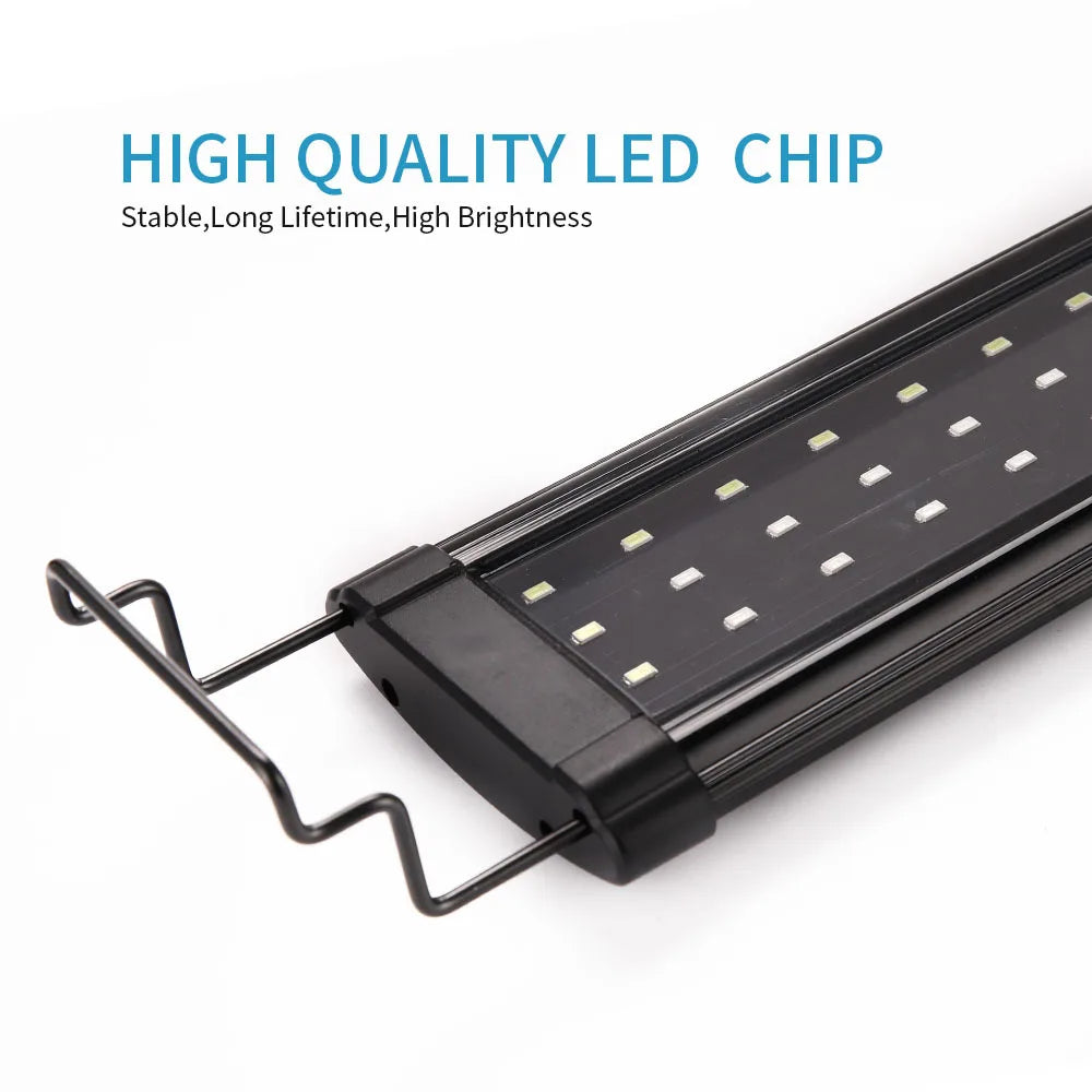 Aluminum Alloy Aquarium Clip-On LED Lamp for Fish Tank Plants