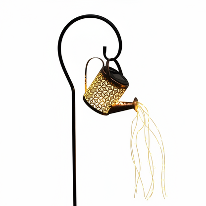 Solar Watering Can Garden Light Waterproof Decorative Metal Lantern - Hom Haven