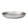 Tiartisan Titanium Ultralight Portable Outdoor Camping Frosted Round Plate 220mm Extra Large Fruit Salad Dinner Dishes Tableware