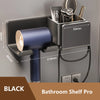 Hair Dryer Holder Wall Dryer Cradle Straightener Stand Hairdryer Organizer Box Toilet Blower Holder Shelf Bathroom Accessories