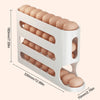 4-Layer Automatic Rolling Egg Dispenser - Fridge Egg Organizer Rack