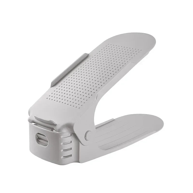 10Pcs Shoe Stacker Adjustable Shoe Slots Organizer Shoes Slots Space Saver Double Deck Rack Holder For Closet Organization Hot