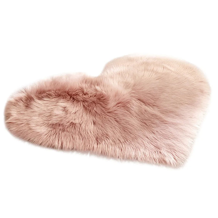 Faux Sheepskin Shaggy Area Rug - Non-Slip Fluffy Soft Imitation Wool Bedroom & Indoor Carpet