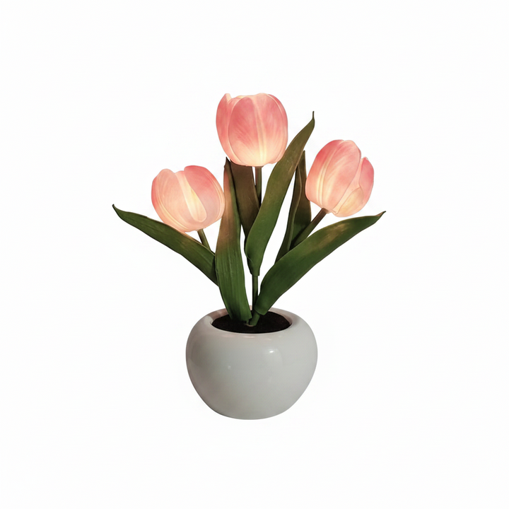 LED Tulip Night Lamp Decorative Flower Desk Light Gift for Room Decor