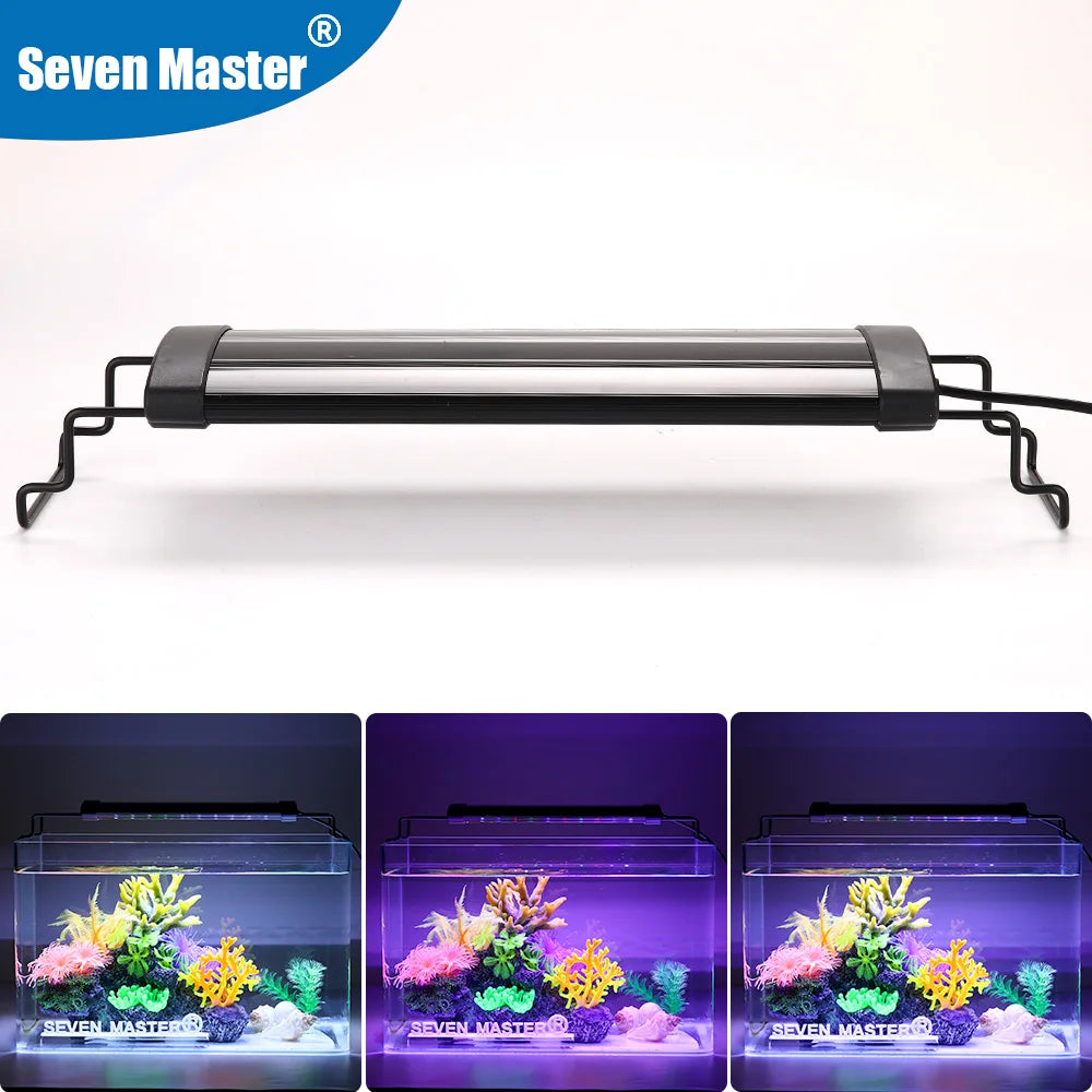Aluminum Alloy Aquarium Clip-On LED Lamp for Fish Tank Plants