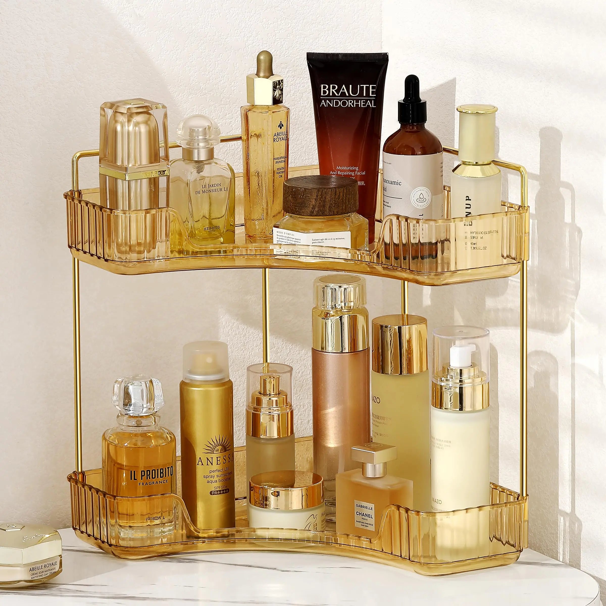 Bathroom Countertop Skincare & Perfume Organizer Tray