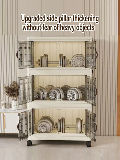 Large Capacity Foldable Wardrobe Storage Cabinet - Dustproof Closet Organizer, Easy to Install - Hom Haven