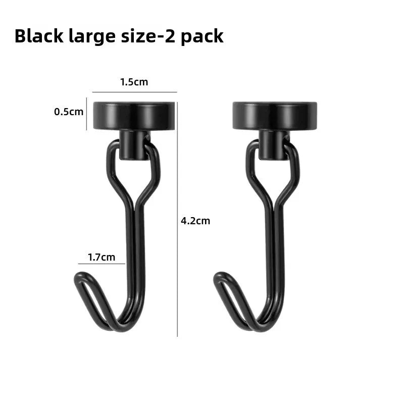 Heavy Duty Neodymium Rare Earth Magnetic Hooks for Cruise Ship Refrigerator Kitchen Home Office Hanging Organization Strong Hold