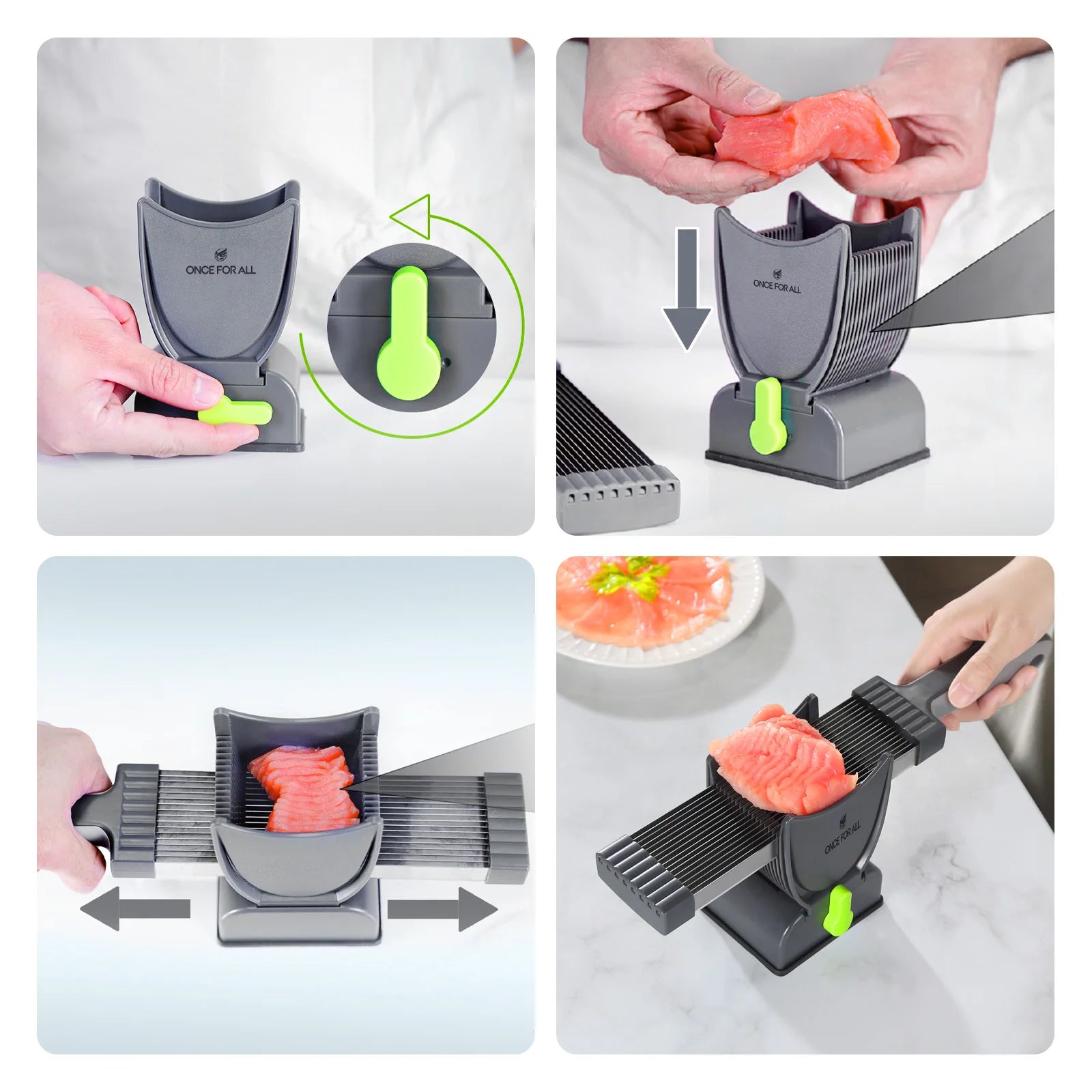 Manual Meat Slicer Cleaver Knife Set for Beef and Meat Cutting