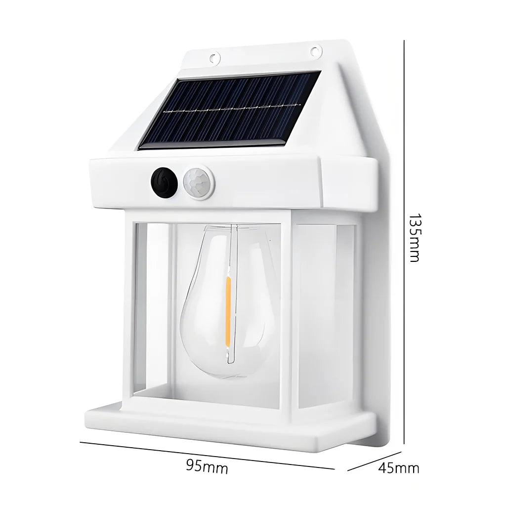 Solar Powered Waterproof LED Wall Light with Motion Sensor for Outdoor Garden