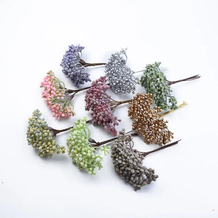 6 Pieces Artificial Plants for Home Decoration Accessories Vases for Household Products Wedding Bridal Accessories Clearance