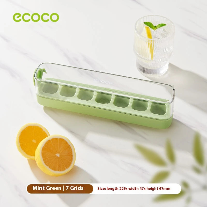 Ice Cube Tray with Lid & Bin, Quick-Release Freezer Ice Mold Set (7/14/21 PCs)