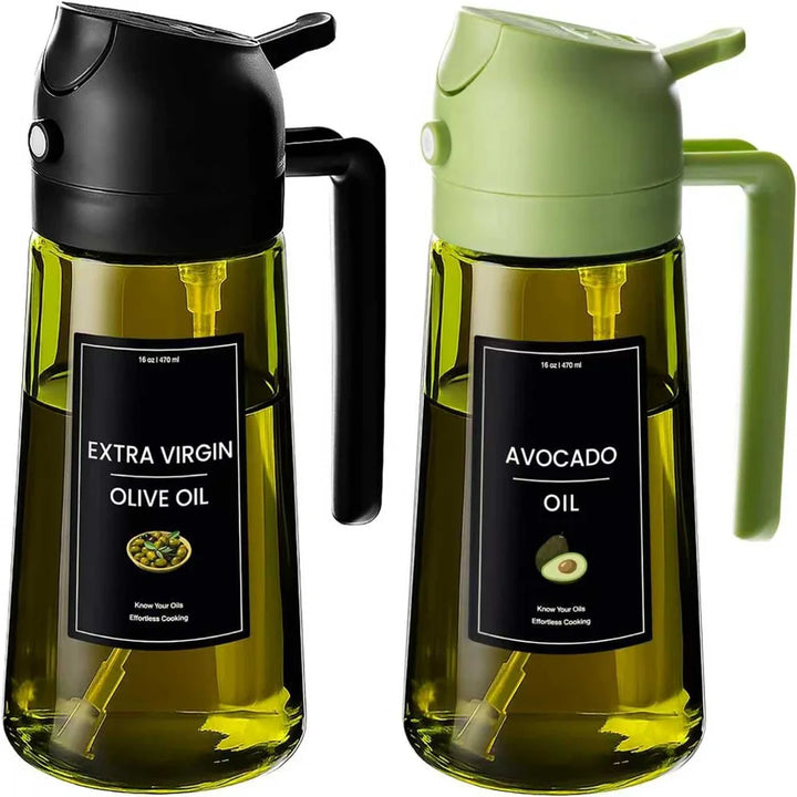 2-in-1 Olive Oil Dispenser & Sprayer (16oz / 470ml)