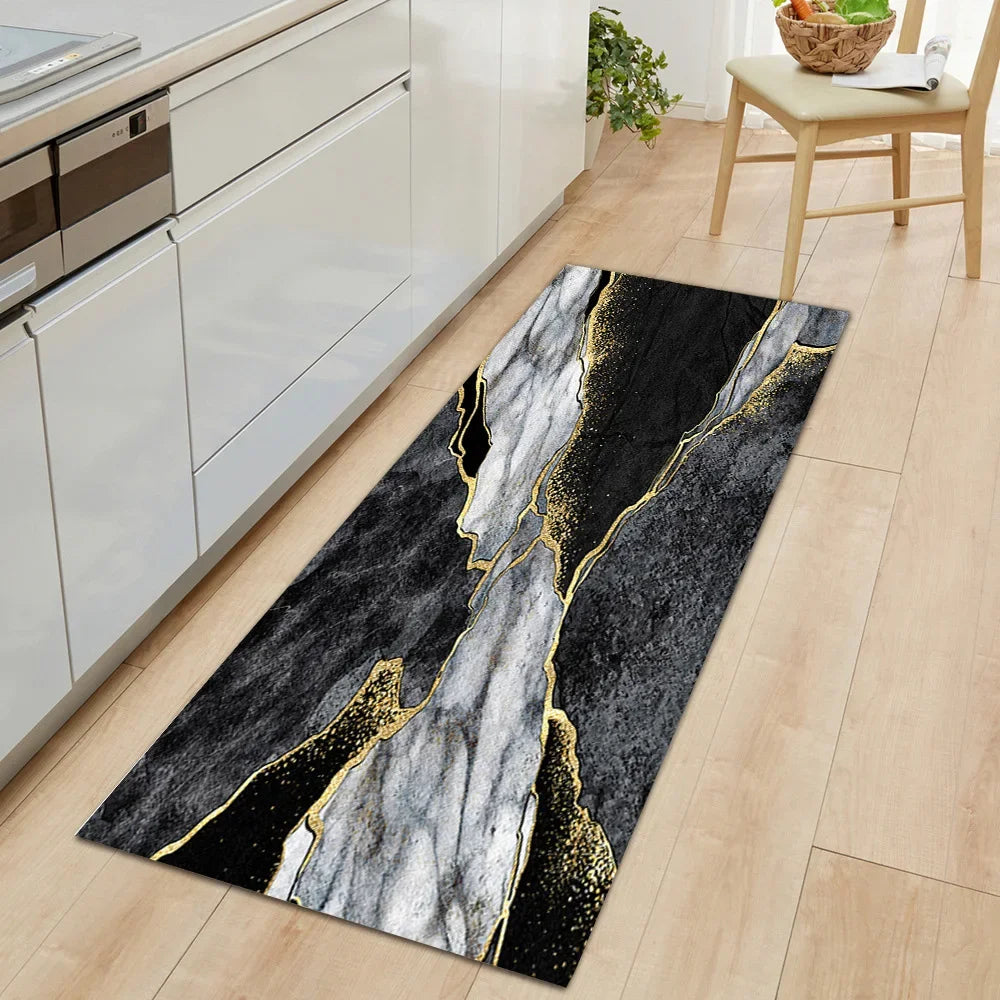 Durable High-End Kitchen Rug - Waterproof Non-Slip Washable Large Carpet for Home Entrance & Floor - Hom Haven