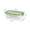 Sealed Rectangular Refrigerator Storage Box - Stackable Microwave-Safe Plastic Lunch Box with Lid