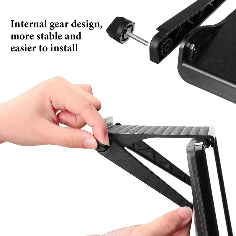 Adjustable Foldable Monitor Top Shelf - Desktop Organizer for TV, Computer Screen & Router (1/2 Pcs)
