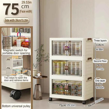 Large Capacity Foldable Wardrobe Storage Cabinet - Dustproof Closet Organizer, Easy to Install - Hom Haven