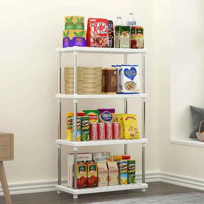 4-Layer Multi-Purpose Floor Standing Storage Rack - Bathroom, Kitchen & Living Room Organizer - Hom Haven