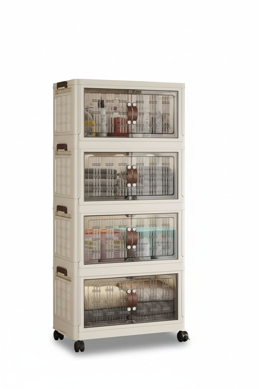 Large Capacity Foldable Wardrobe Storage Cabinet - Dustproof Closet Organizer, Easy to Install - Hom Haven