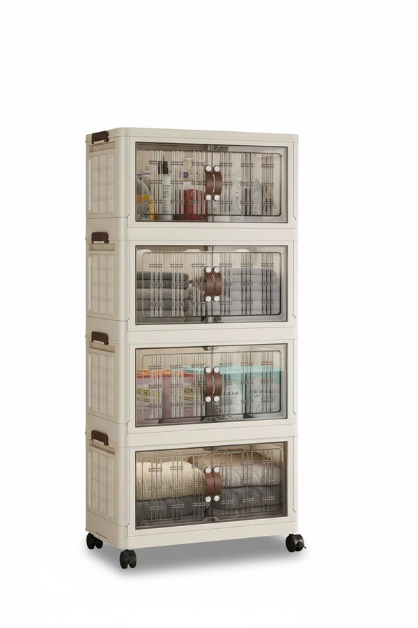 Large Capacity Foldable Wardrobe Storage Cabinet - Dustproof Closet Organizer, Easy to Install - Hom Haven